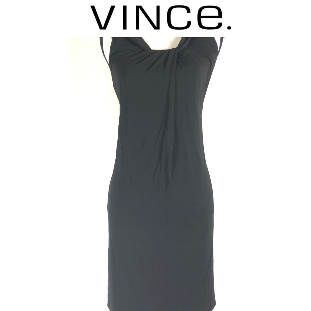 Vince sleeveless twist neckline dress size M